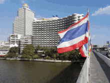 Flag Waving In Front Of The Hotel GIF - Hotel Thailand Flag GIFs
