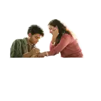 a sticker that says now you 're mine with a picture of a man and woman