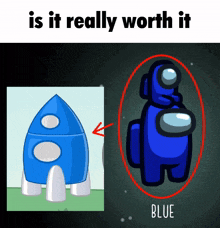 Is It Really Worth It Among Us GIF - Is It Really Worth It Among Us Blue GIFs