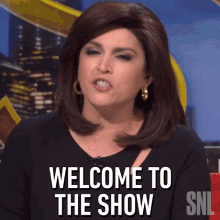 Welcome To The Show Jeanine Pirro GIF - Welcome To The Show Jeanine Pirro Saturday Night Live GIFs