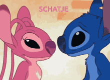 Stitch Love You GIF - Stitch Love You Schatje GIFs