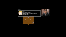 a screenshot of a video game shows a man talking to another man in a foreign language