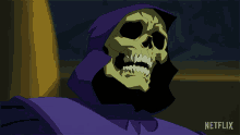 Scared Skeletor GIF - Scared Skeletor Masters Of The Universe Revelation GIFs