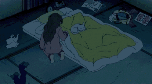 Anime Bed GIF - Anime Bed Sleeping - Discover & Share GIFs
