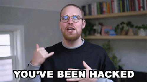 you have been hacked gif