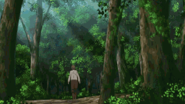 forest way wald weg foret loin gif anime animated animation garden paysage  jardin landscape autumn automne herbst rain regen remuer forest  way   wald  weg  foret  loin 