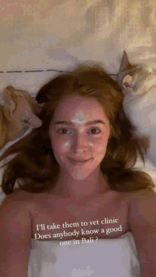 Lily Collins Mirror GIF - Lily Collins Mirror Bed GIFs
