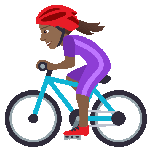 Biking Joypixels Sticker - Biking Joypixels Ride A Bike Stickers