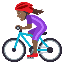 Biking Joypixels Sticker - Biking Joypixels Ride A Bike Stickers