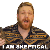 I Am Skeptical Grady Smith Sticker - I Am Skeptical Grady Smith Im Full Of Doubt Stickers