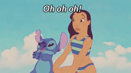 a cartoon of lilo and stitch with the words that 's my fetish on the bottom