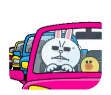 Cony Angry GIF - Cony Angry Traffic Jam GIFs