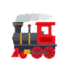 locomotive joypixels train railroad train rail freight transport