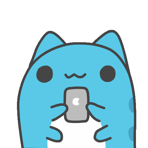 Blue Cat Sticker - Blue Cat Bugcat Stickers