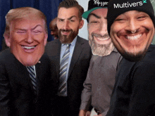 a man wearing a hat that says multivers