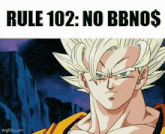a picture of a cartoon character with the words rule 102 no bbnos on it
