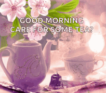 Good Morning Teapot GIF - Good Morning Teapot Sparkles GIFs