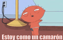 Stewie Quemado Camarón GIF - Stewie Camaron Quemado GIFs