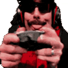 dr disrespect gaming busy playing rage gamer tongue out