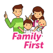 Family First Sticker - Family First Stickers