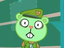 a cartoon of a bear in a military uniform is behind bars