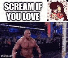 a collage of images with the words scream if you love on top