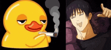 Toji Duck GIF - Toji Duck Smoking Pic GIFs
