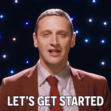 Let'S Get Started Tim Robinson GIF - Let'S Get Started Tim Robinson I Think You Should Leave With Tim Robinson GIFs