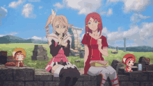 tales of zestiria alisha and rose lunch eating anime