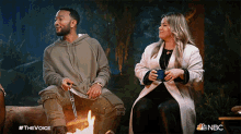 Chilling By The Campfire The Voice GIF