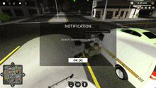 a screenshot of a video game shows a notification that says remote server management