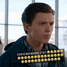 Peter Parker Spider Man GIF - Peter Parker Spider Man Even He Was Weirded Tf Out GIFs