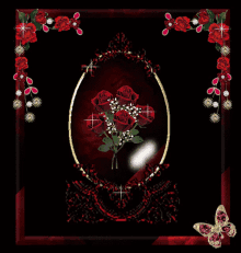 Red Roses Roses GIF - Red Roses Roses Sparkles GIFs