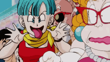 Bulma Pull Out The Tang GIF - Bulma Pull Out The Tang Funny Face GIFs