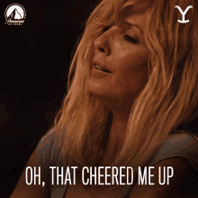 Oh That Cheered Me Up Beth Dutton GIF - Oh That Cheered Me Up Beth Dutton Kelly Reilly GIFs