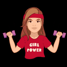 Girl Power Strong Woman GIF - Girl Power Strong Woman Workout GIFs