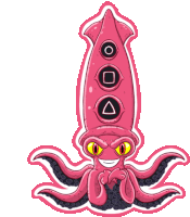 Squid Game Squid Sticker - Squid Game Squid Stickers