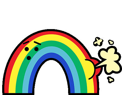 Farting Farting Rainbow Sticker - Farting Farting Rainbow South Park Post Covid Stickers