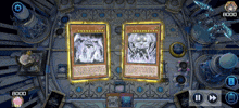 a game of yu gi oh is being played with two cards on the table