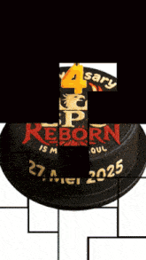 a black cake that says reborn is my soul