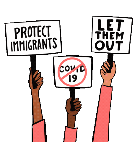 Protect Immigrants Let Them Out Sticker - Protect Immigrants Let Them Out Immigration Stickers