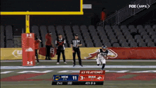a football game is being played on fox ufl