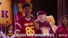 Crush The Windpipes Hold Microphone GIF - Crush The Windpipes Hold Microphone Windpipes GIFs