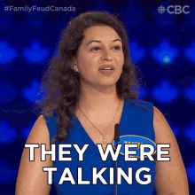 They Were Talking During The Movie Tanya GIF - They Were Talking During The Movie Tanya Family Feud Canada GIFs