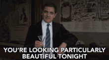 Youre Looking Particularly Beautiful Tonight Compliment GIF - Youre Looking Particularly Beautiful Tonight Compliment Admiration GIFs