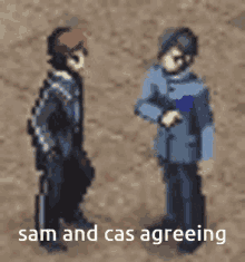 Sam And Cas Agree GIF - Sam And Cas Agree Agreeing GIFs
