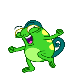 Happy Lizard Sticker - Happy Lizard Chameleon Stickers