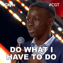 Do What I Have To Do Evangel Omari Besong GIF - Do What I Have To Do Evangel Omari Besong Canadas Got Talent GIFs