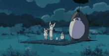 Totoro Praying GIF - Totoro Praying Umbrella GIFs