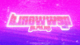 a pink and purple background with the word djrowwen on it